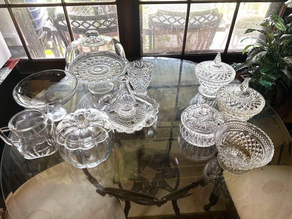 Cake Plate, Candy Dishes, Etc.