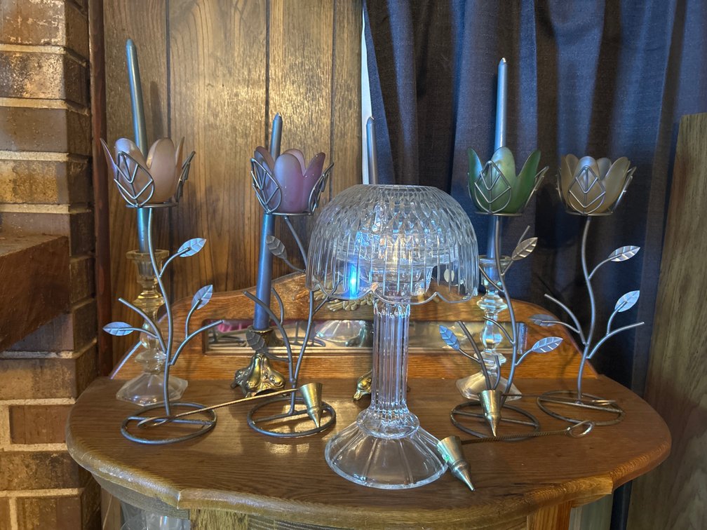 Flower Candle Holders, Crystal Candle Holder, Etc.