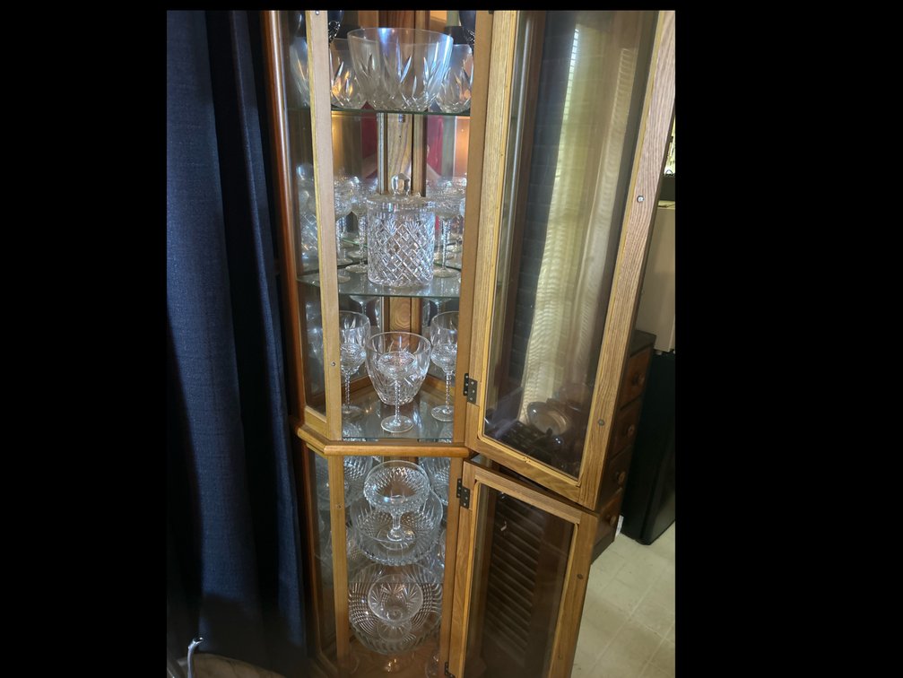 Crystal Cake Plates, Glasses, Wine Goblets, Etc.