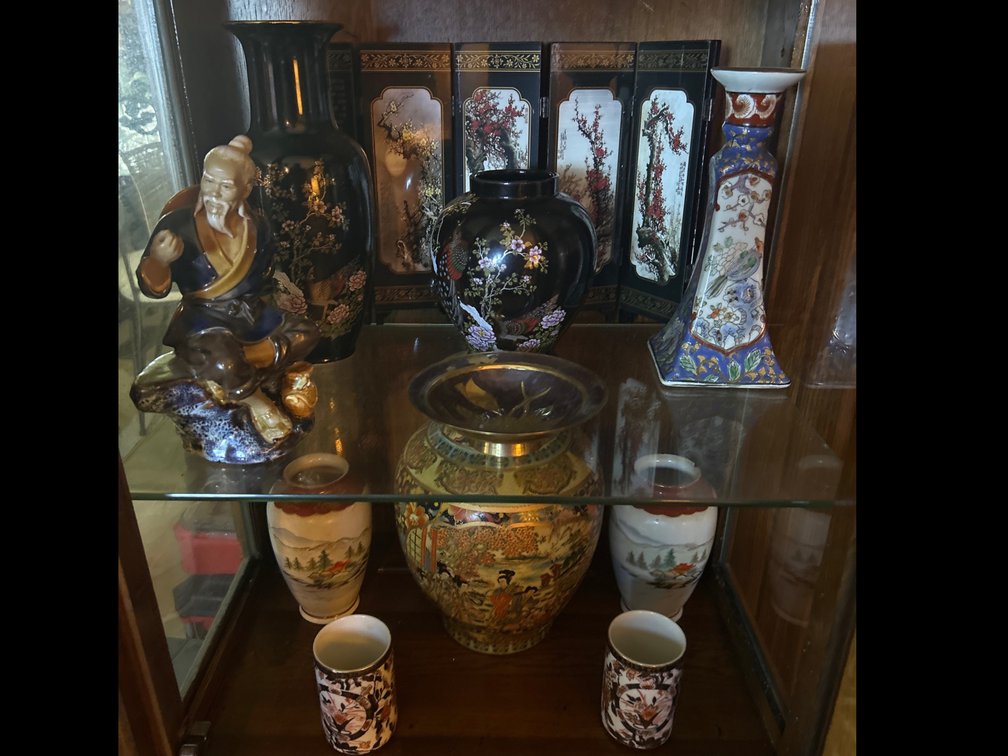 Various Chinese and Japanese Vintage Pottery