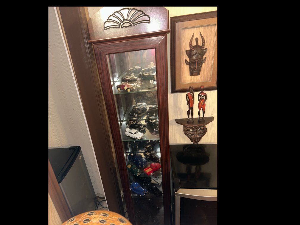 Lighted Display Case WITH Contents 