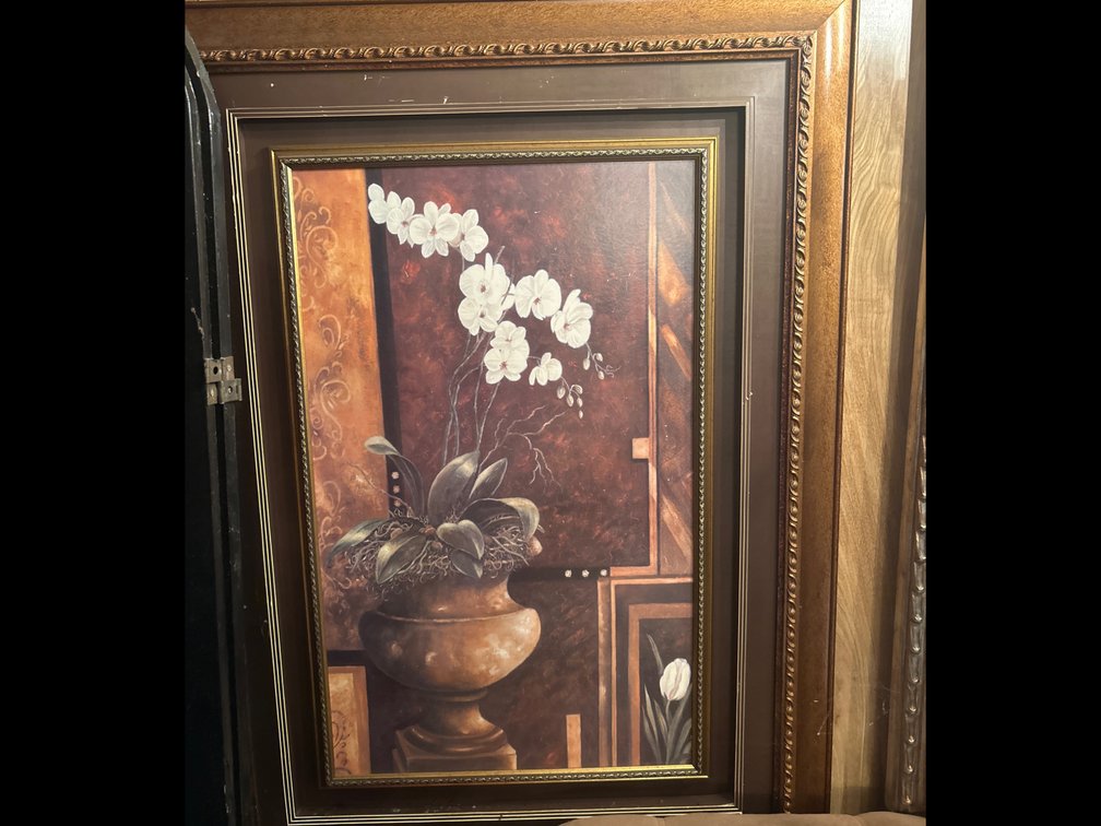 2 Large Pictures and Large Mirror 
