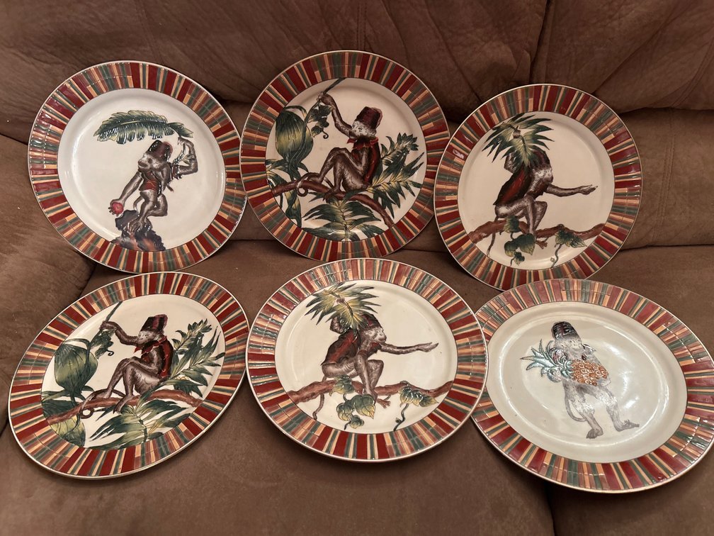 6 Monkey Plates