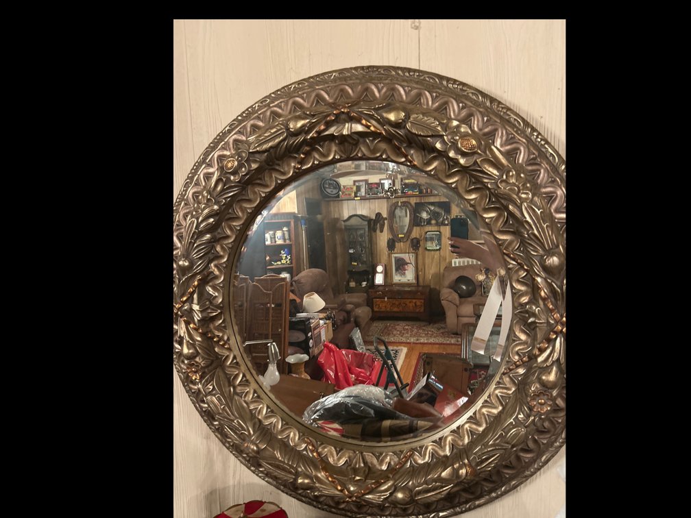 Large Decorative Circular Mirror