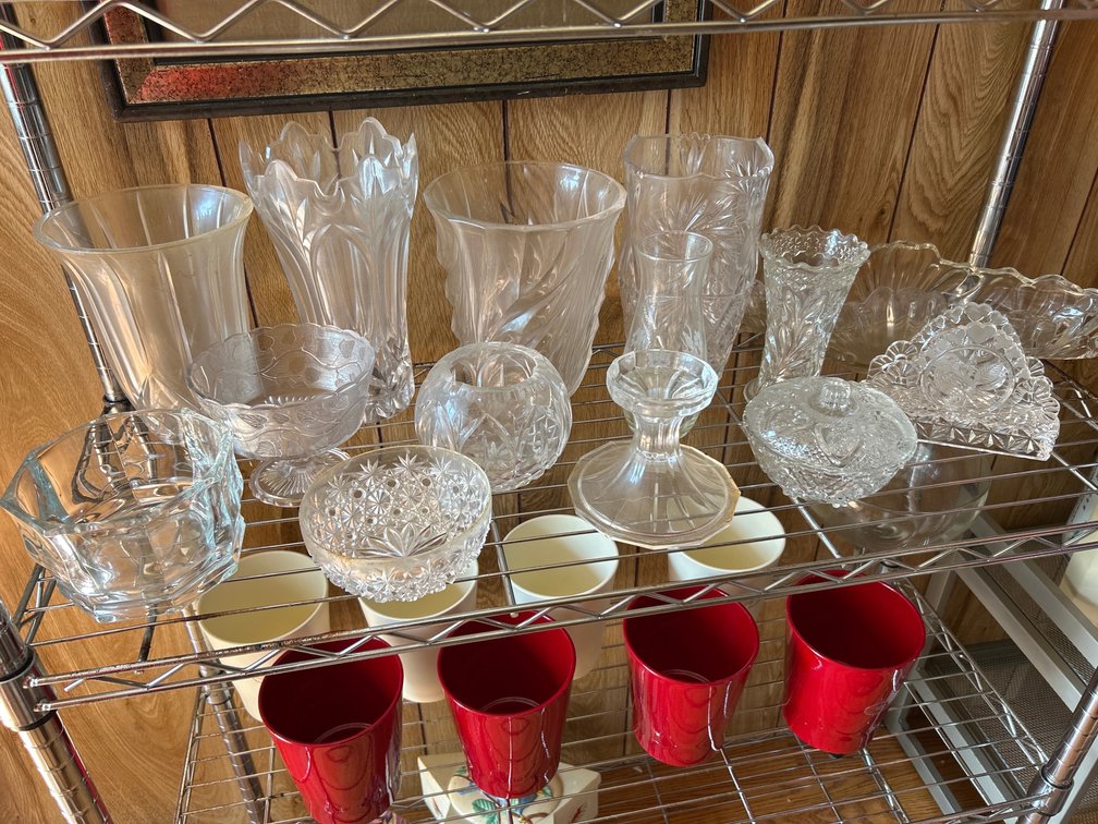 Vases, Candy Dishes, Etc.