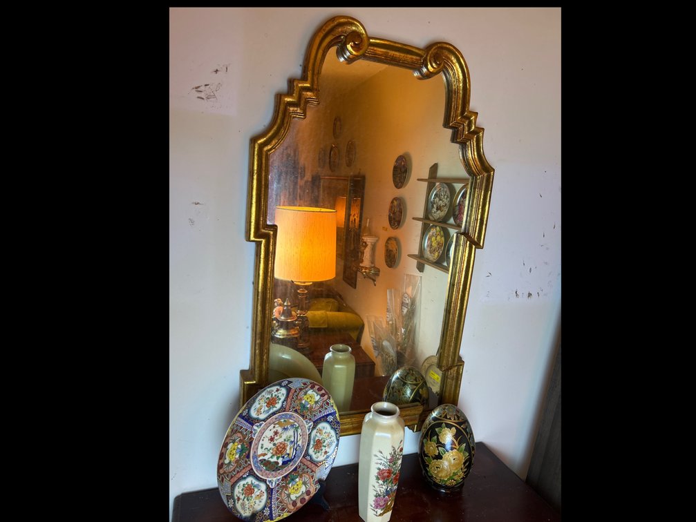 Mirror with Decorative Items
