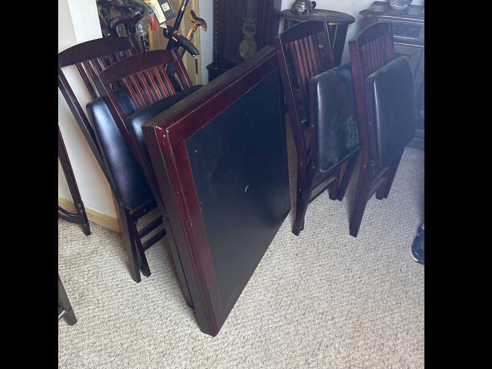 Folding Card Table with Chairs 