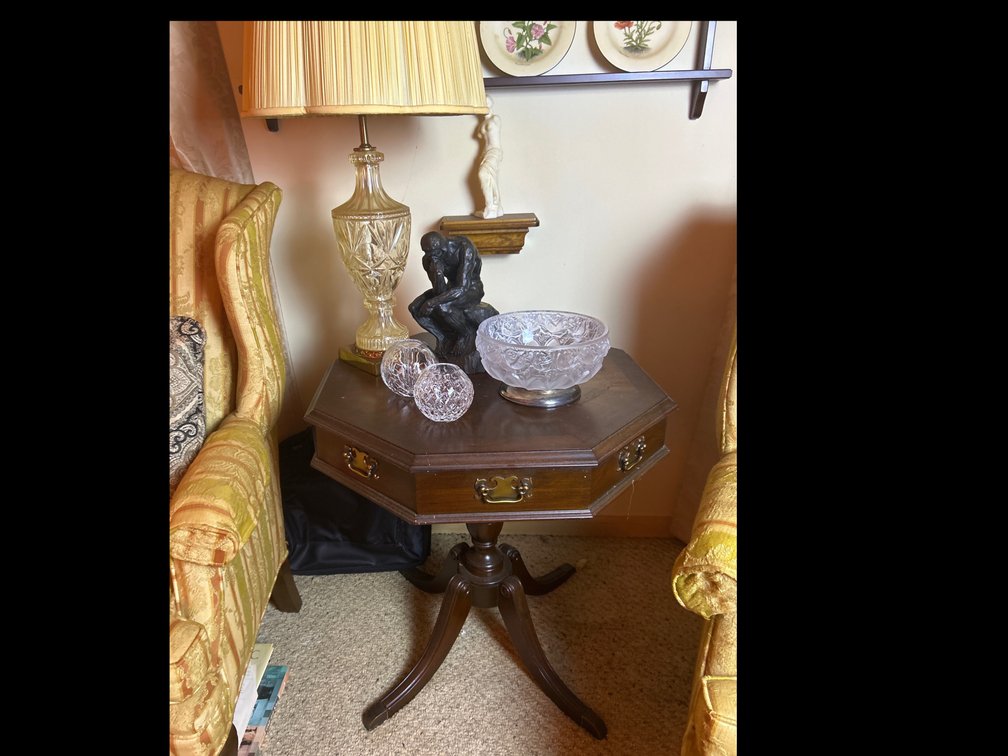 Table with Lamp and Contents