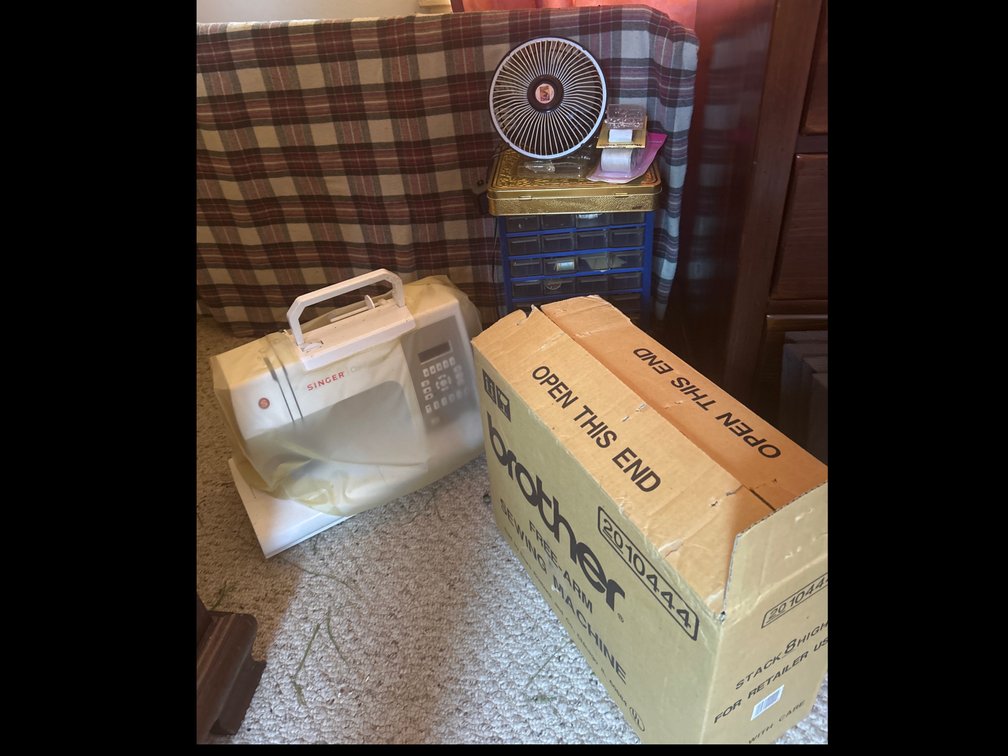 Sewing Machines with Sewing Materials 