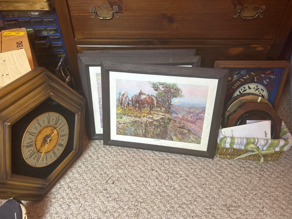 Clocks, Pictures, Ashtrays 