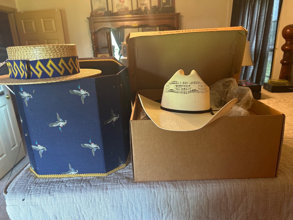 2 Hats with Boxes