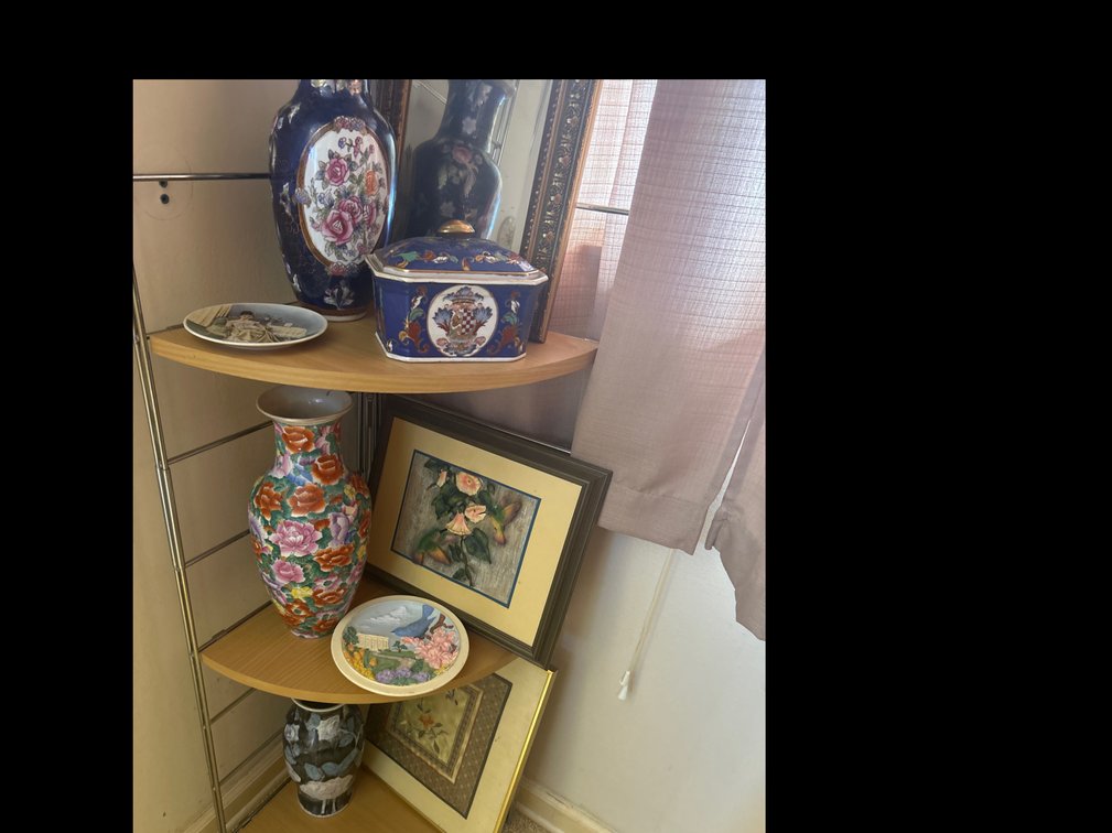 Vases, Canister, Pictures, Plates