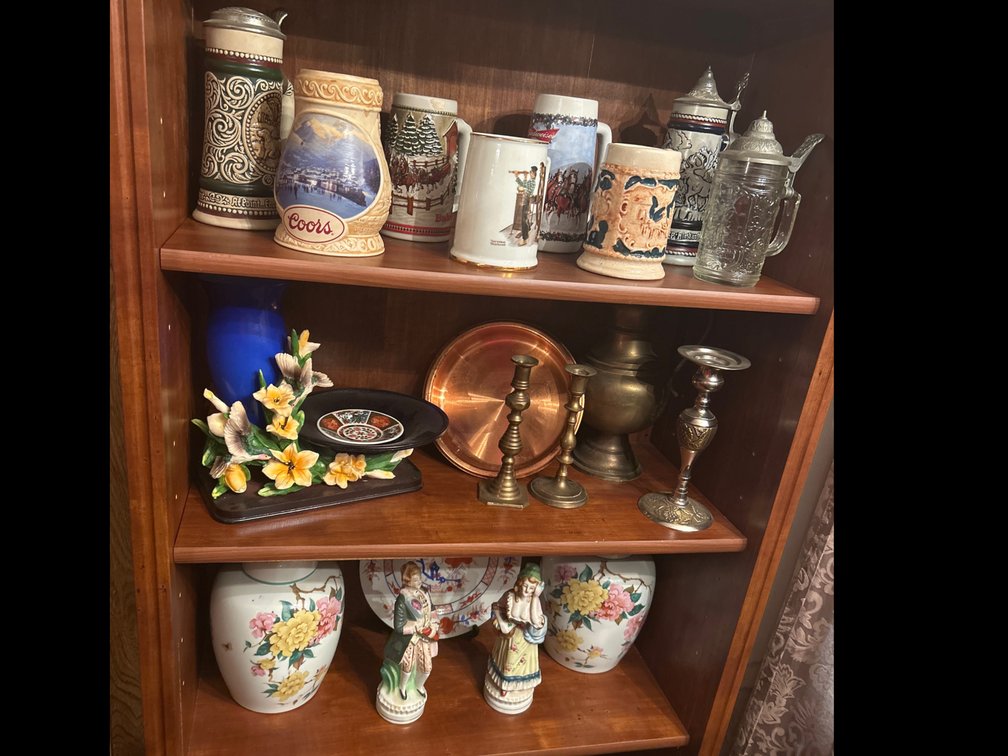 Vintage Mugs, Candle Holders, Vases, Etc.