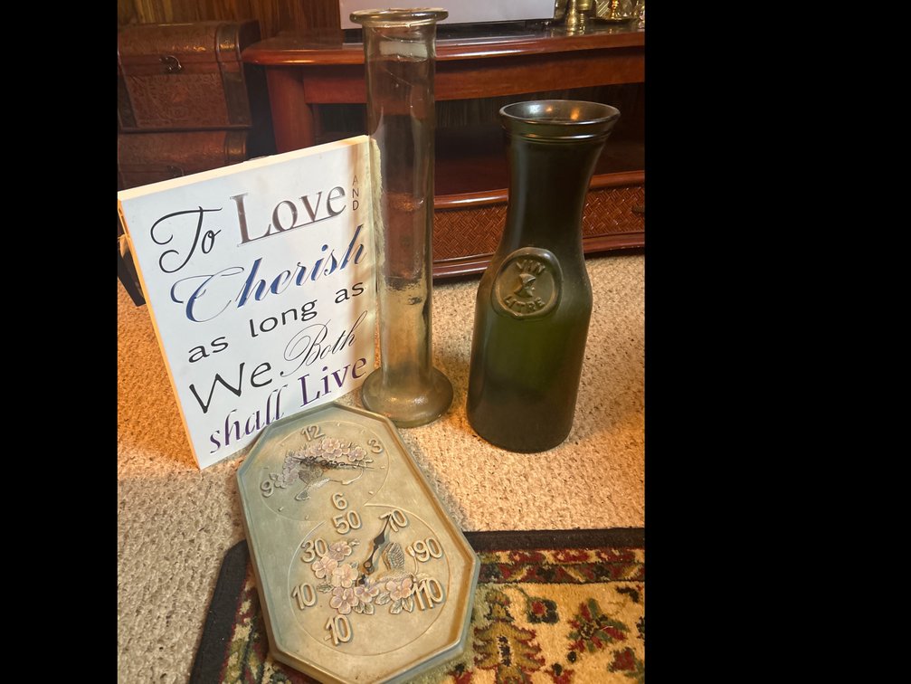 Clock, Vases, Decoration