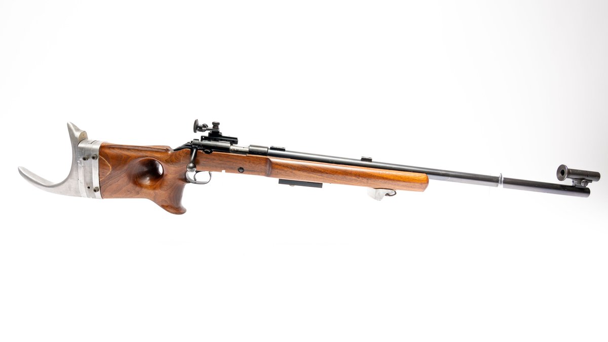 Winchester Model 52C .22LR Rare Olympic Style Competition Rifle, Adjustable Hook Style Butt Plate,  Bipod Forestock Mount, 1956 Manuf Date. Serial # 86593C