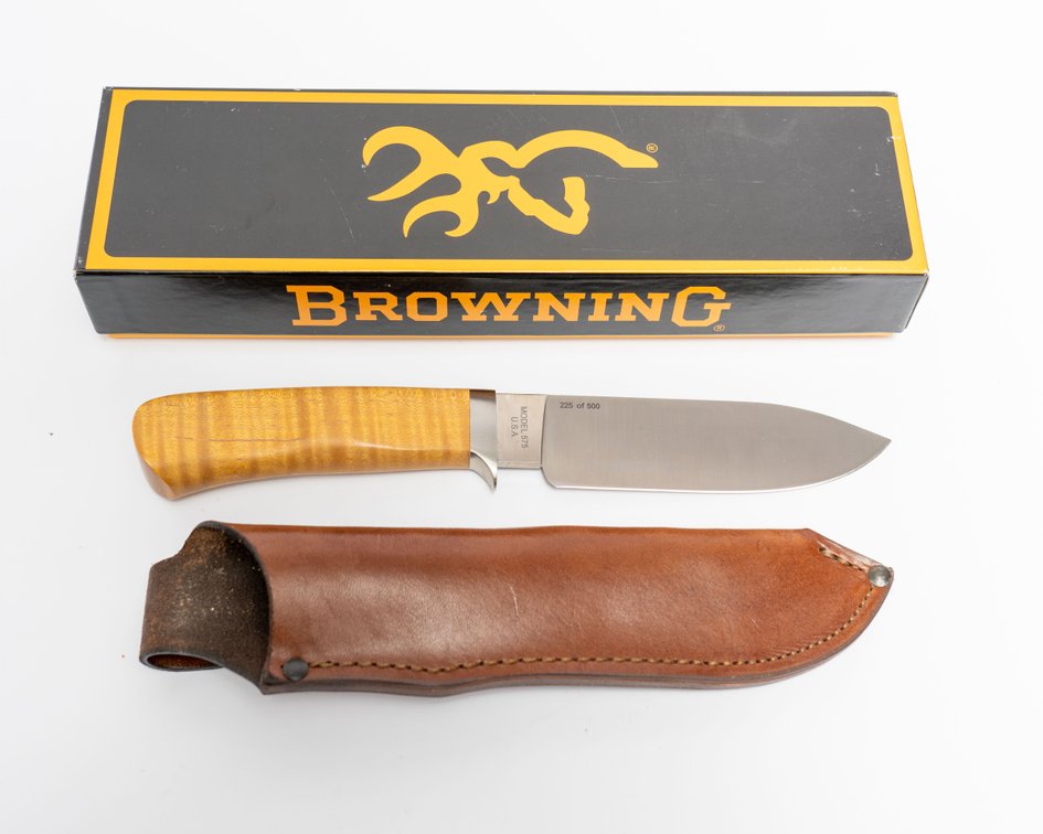 Browning Custom Knife by Fitch, Won Knife Making Championship, Model 575 #225 of 500 made, New in Box 