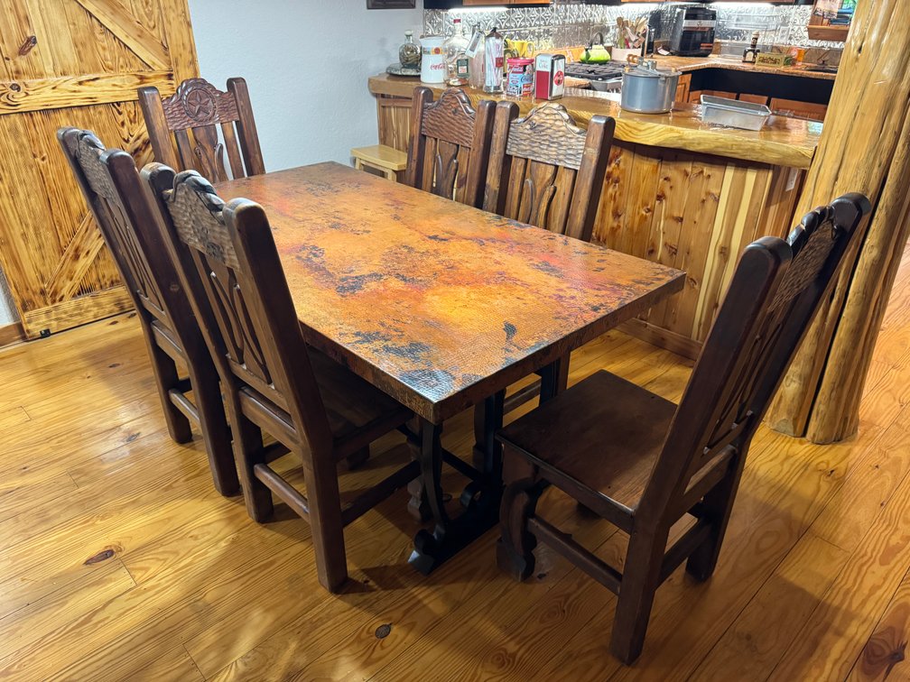 6 Solid Wood Dining chairs (Table Not Included)