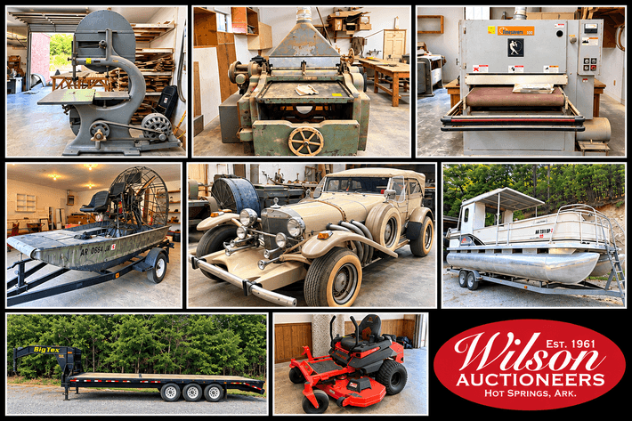 ONLINE ONLY CABINET SHOP LIQUIDATION, VEHICLE & BOAT NO RESERVE AUCTION | LITTLE ROCK, AR