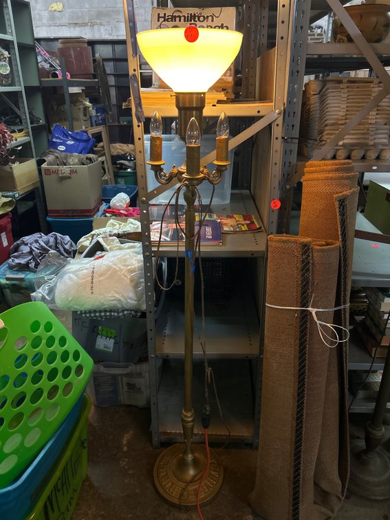 Vintage Torchiere Floor Lamp
