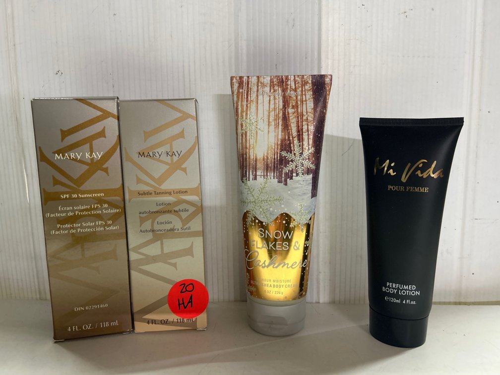 B&BW Lotion, Mary Kay Sunscreen and Tanning Lotion