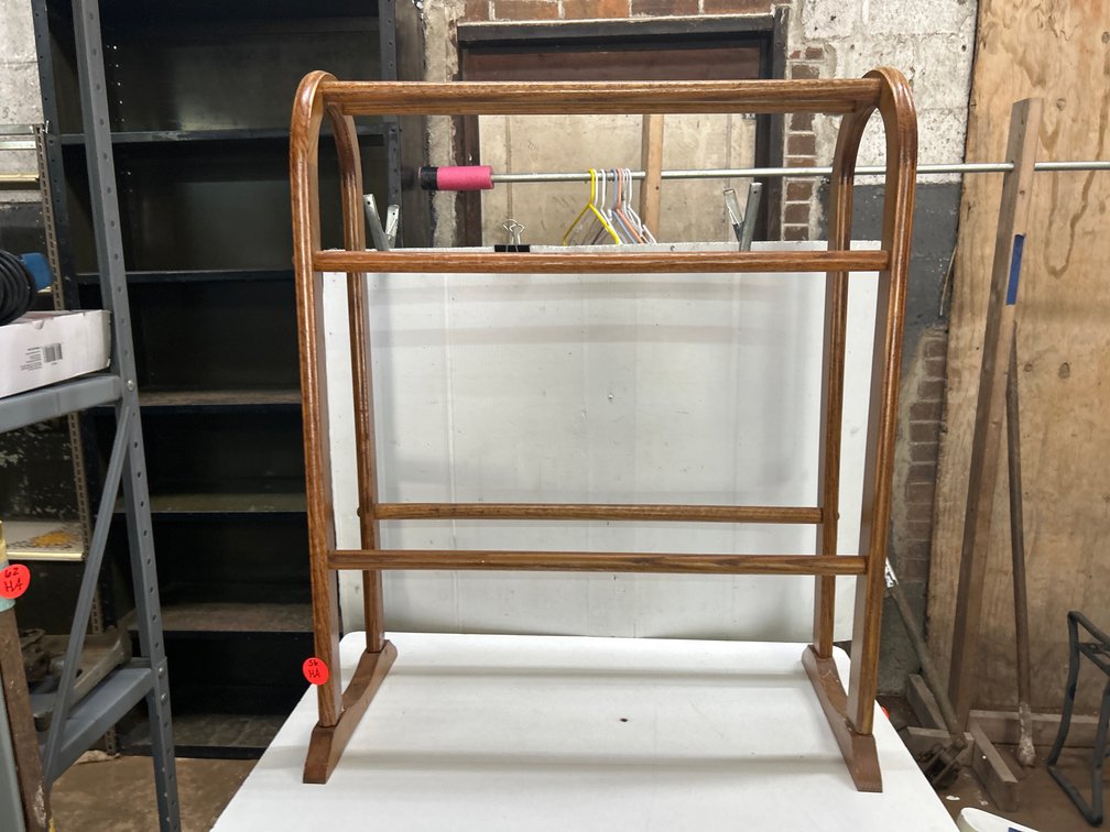 Wood Blanket Rack