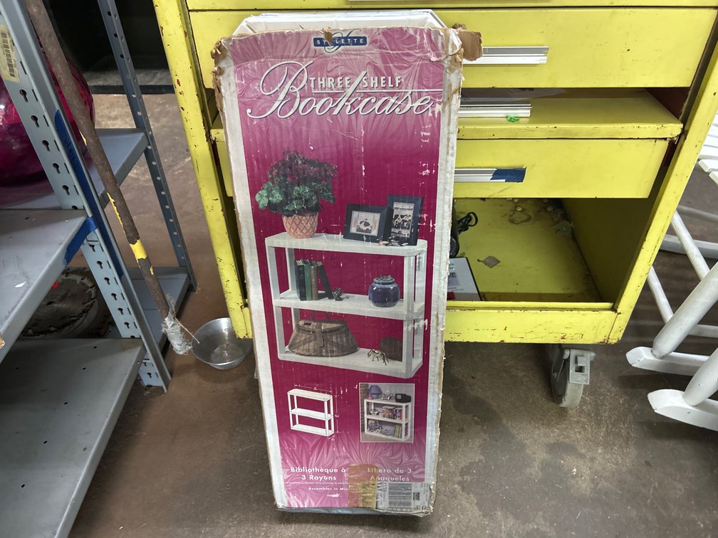 Plastic 3 Shelf BookCase