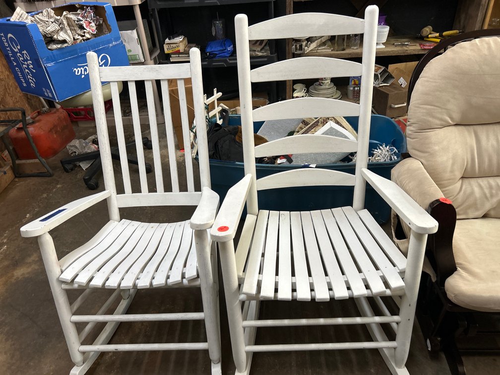 2 Wood Rocking Chairs