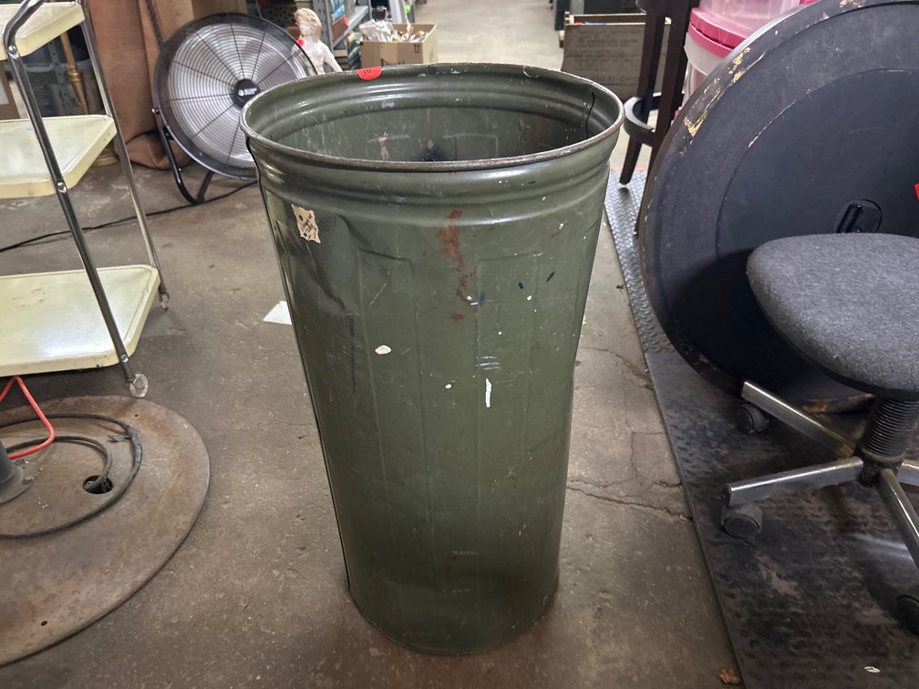Metal Trash Can