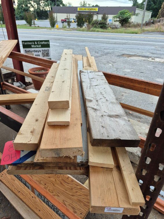 Scrap wood pile
