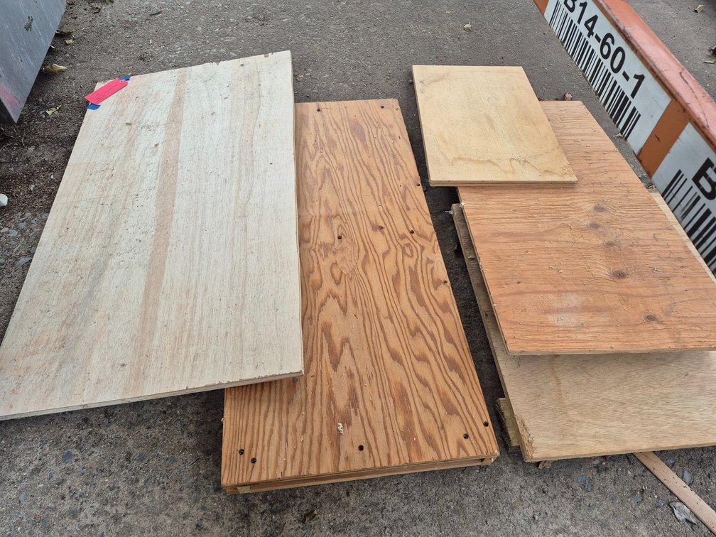 Assorted plywood