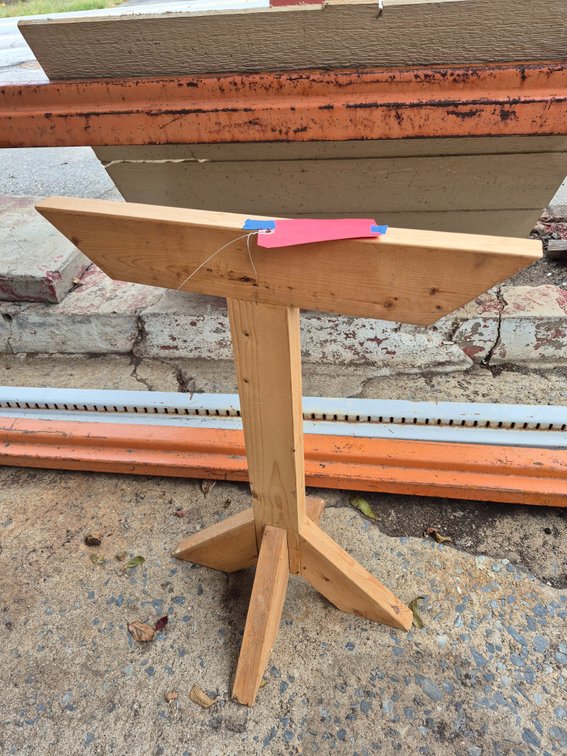 28" tall wood stand