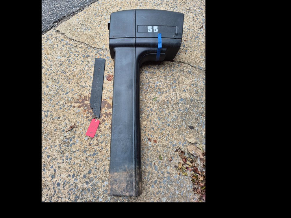 Plastic MailMaster mailbox with post