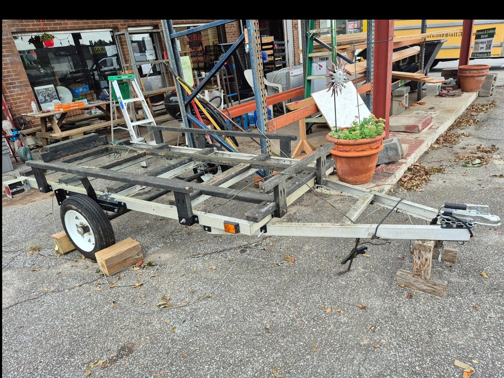 12ft aluminum framed utility trailer-No Title