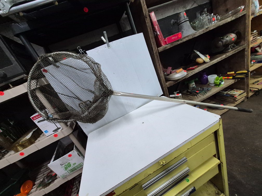 Aluminum telescoping handle fishing net
