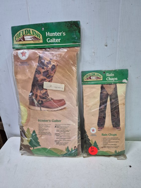 Vtg Fieldline hunter's gaiter and rain chaps