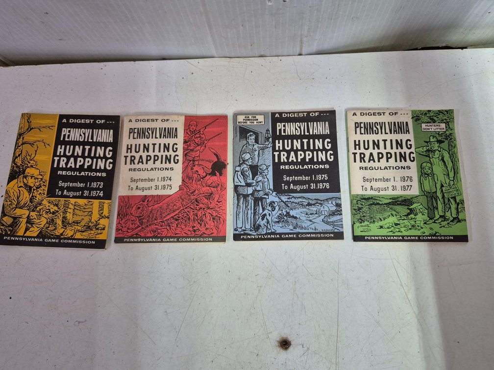 4 vtg Pennsylvania hunting & trapping guides