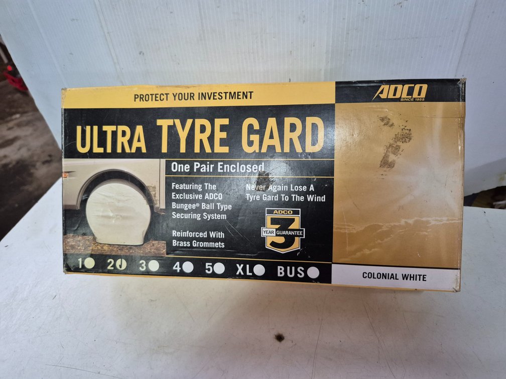 (2) Adco Ultra RV Tire Guards