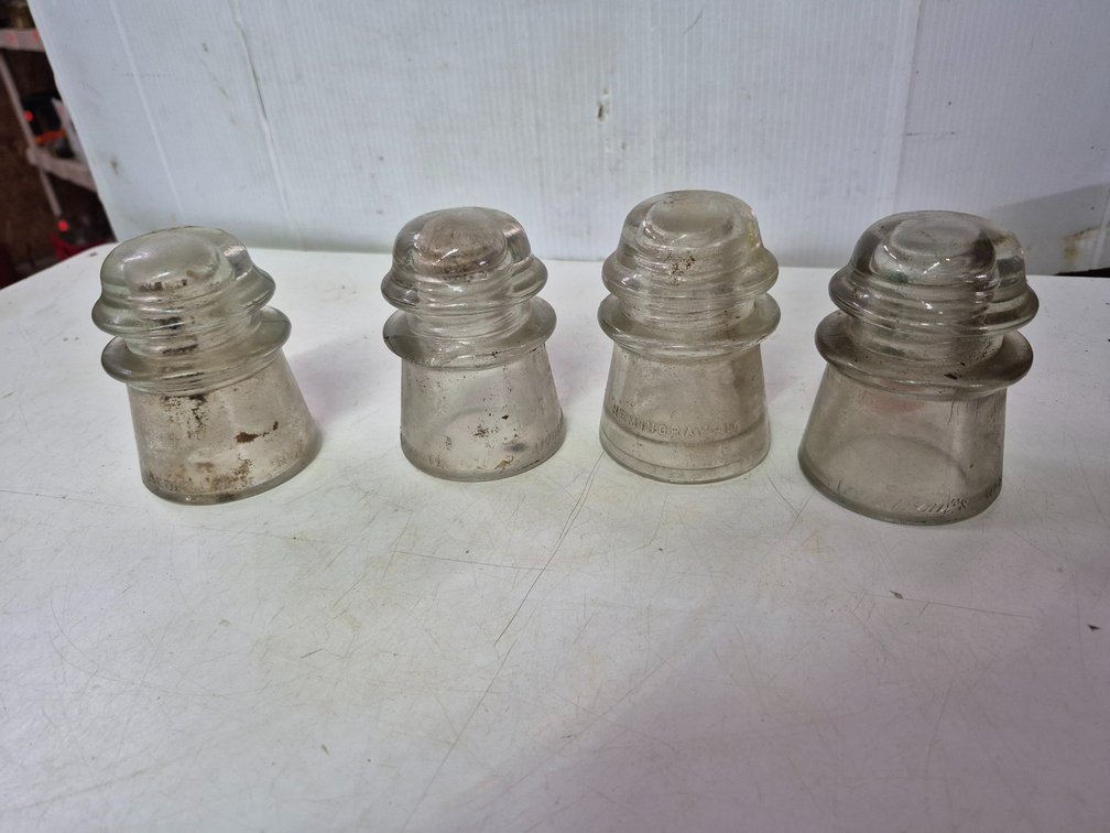 Hemingray and Armstrong glass insulators