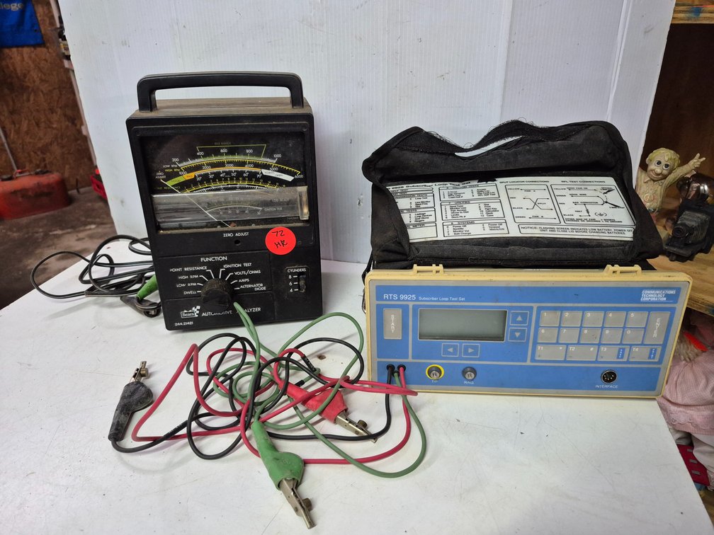 Vtg Sears automotive analyzer, communications loop tester