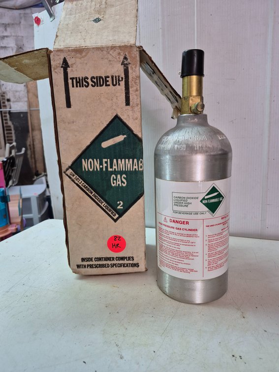 CO2 tank for soda fountain