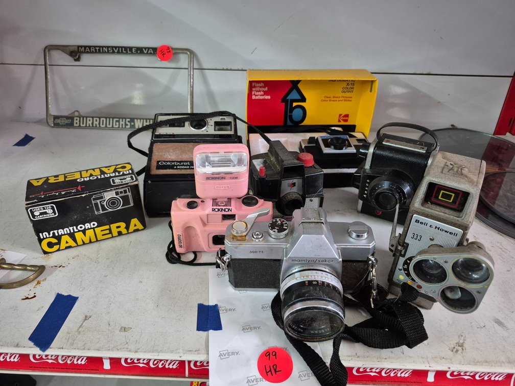 Big vintage camera variety