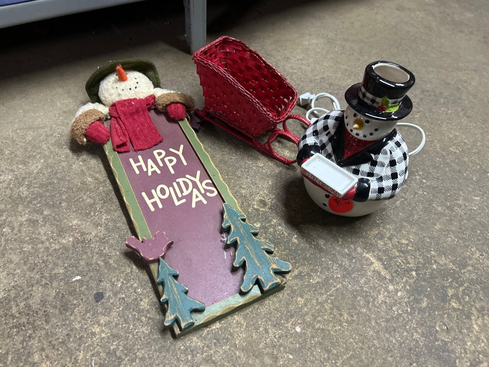 Snowman Wax Warmer, Decor