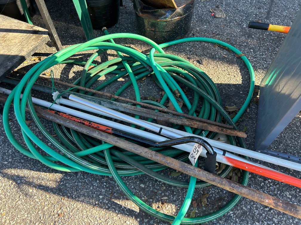 2 Garden Hoses, Handles