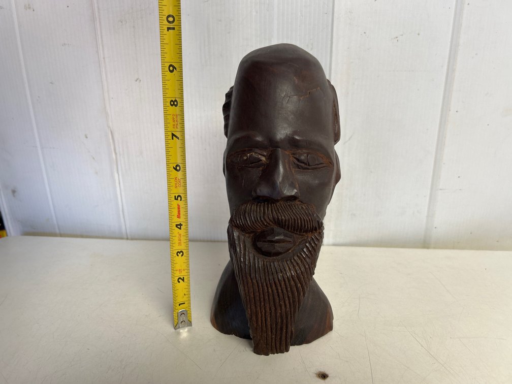 Heavy Wood Carved Face