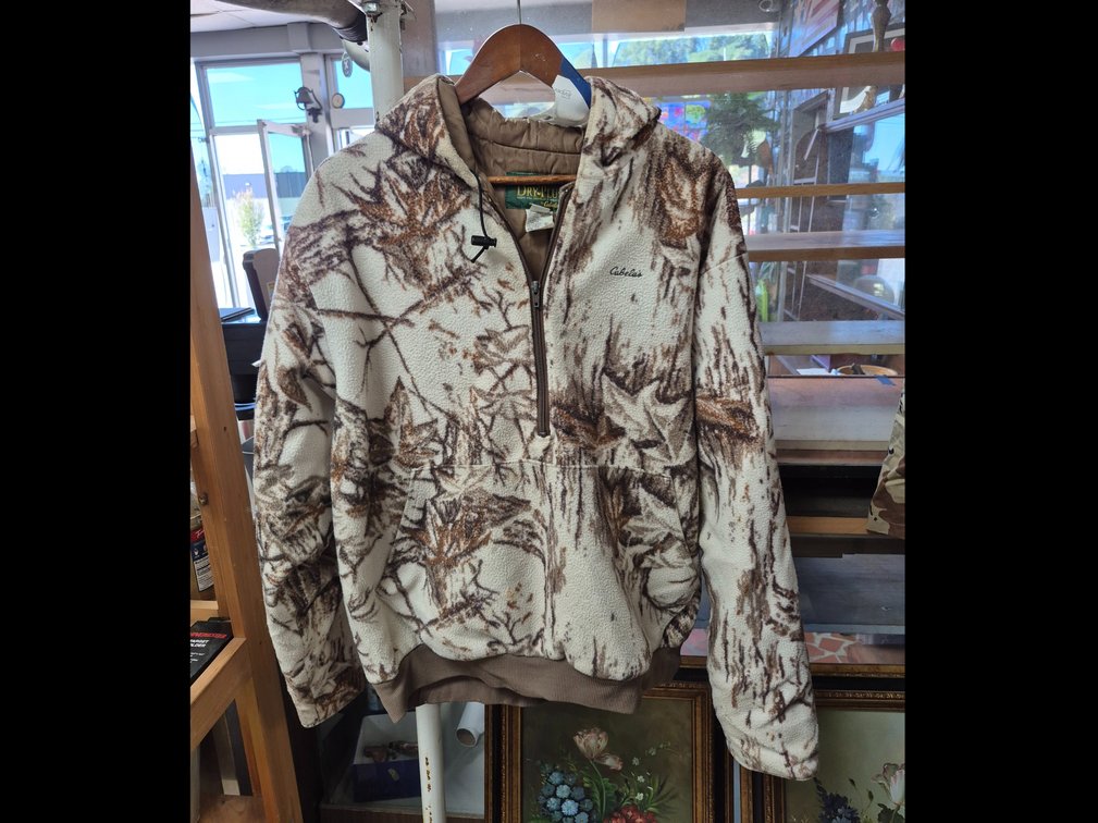 Cabela's ¾ zip fleece hooded pullover