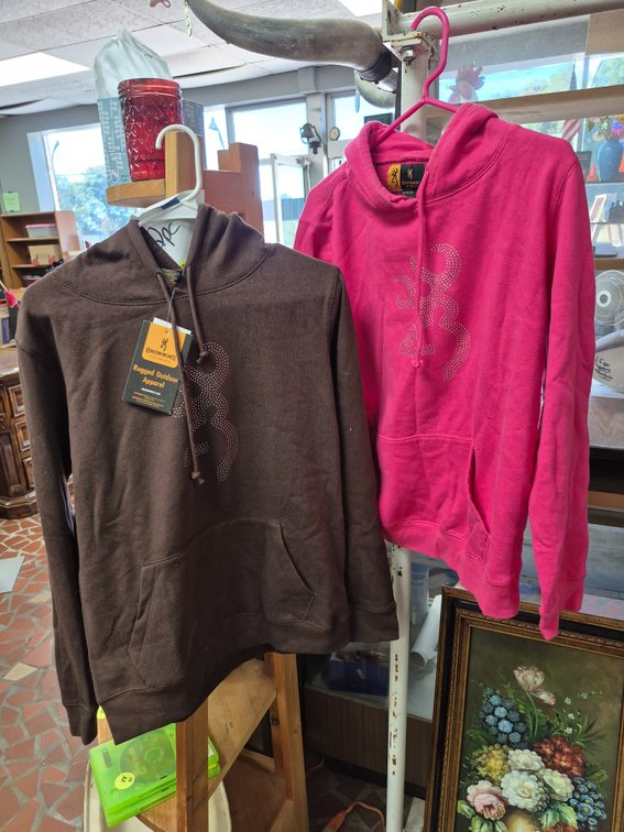 (2) women's Browning bling-bling sweatshirts