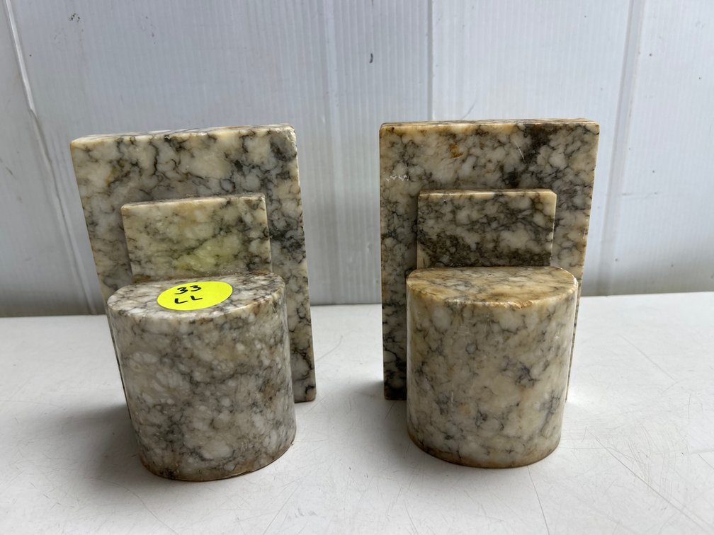Marble Bookends