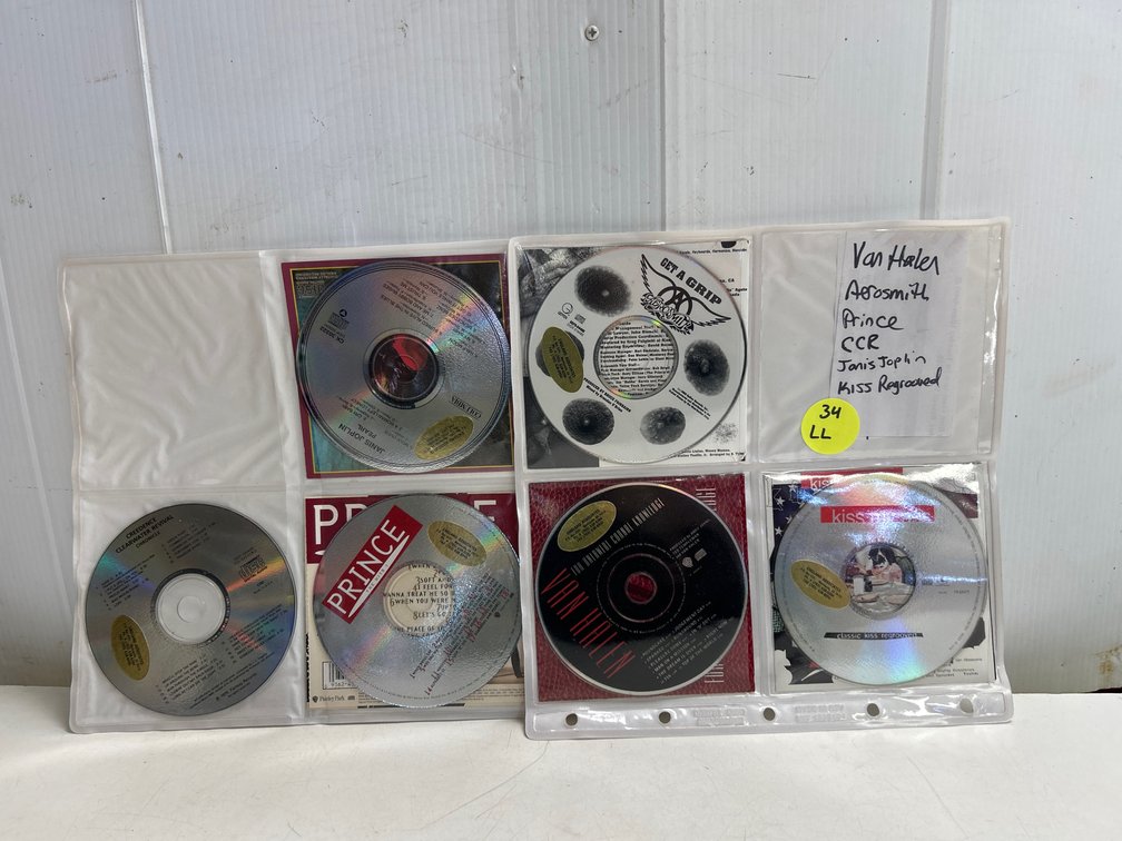 Music CD’s- Van Halen, Aerosmith, Prince+