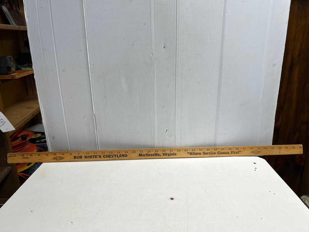 Martinsville Chevrolet Ad Yard Stick