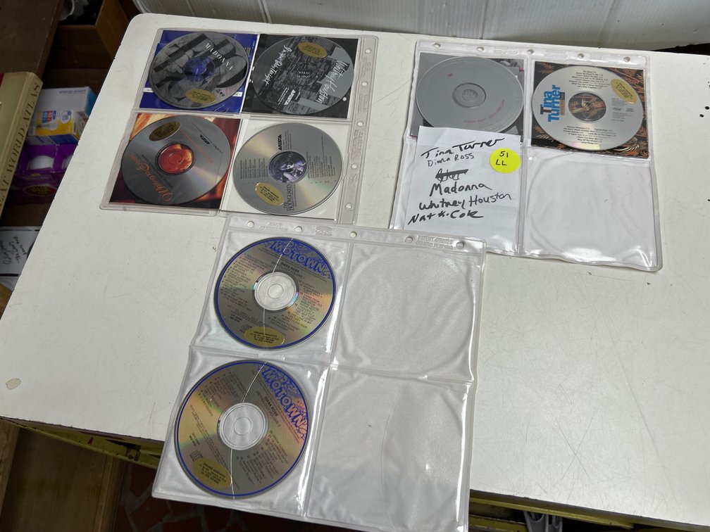 CD’s- Tina Turner, Diana Ross, Madonna+